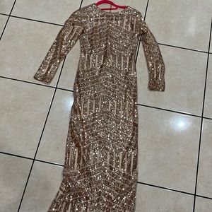 Prom New Years Cocktail Wedding Gold Body Bandaid Dress